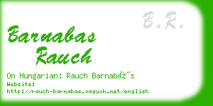 barnabas rauch business card